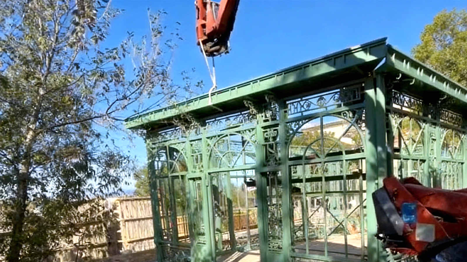 Serre Victoria en Verre, Serre d'extérieur pour hiver, Serre ancienne à vendre